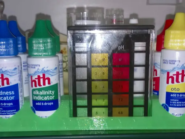 Swimming Pool Water Test Chemical Holder