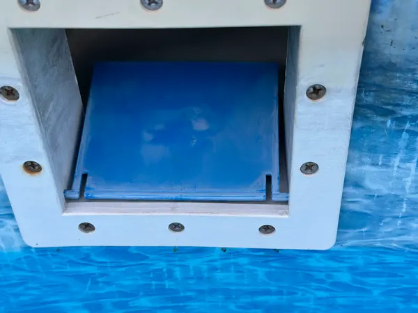 Skimmer door for swimming pool