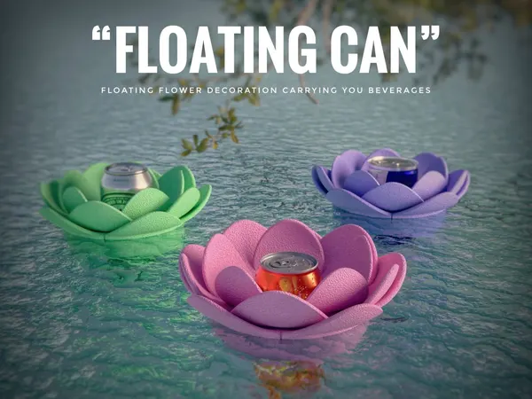 Flower Shaped Floating Can for Pool