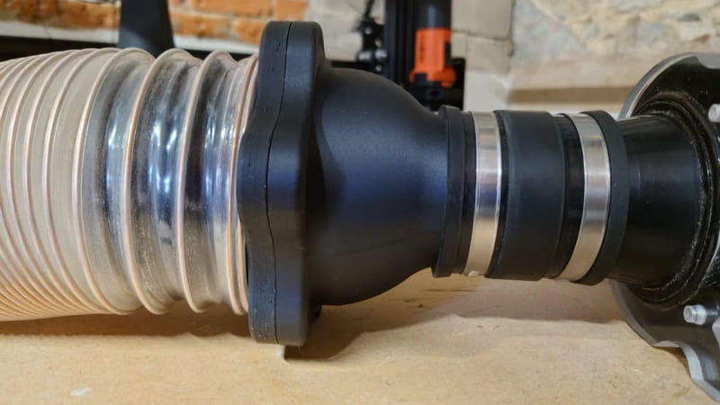 Redukce hadice 100 na 63 mm — 3D tištěná příruba
