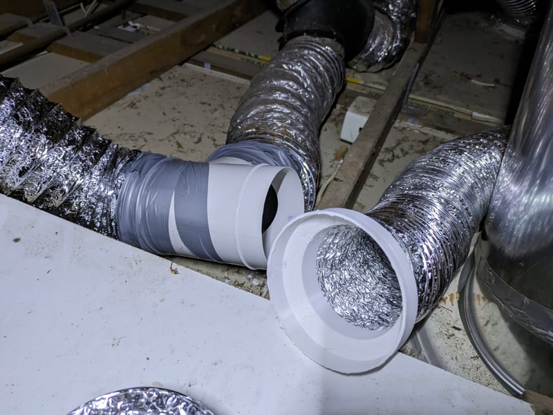 Redukce potrubí 125 na 100 mm — 3D tištěná příruba