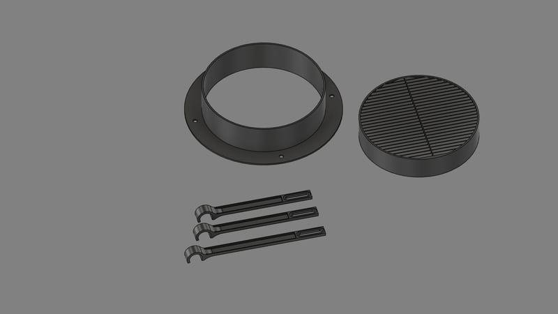Příruba do grow stanu se světelnou clonou — 3D tištěná příruba