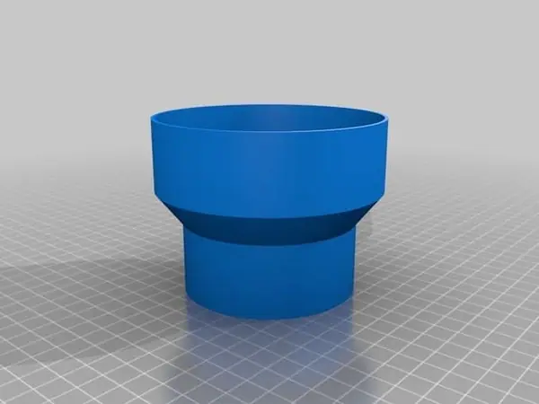 3in Duct to 4in Damper Adapter