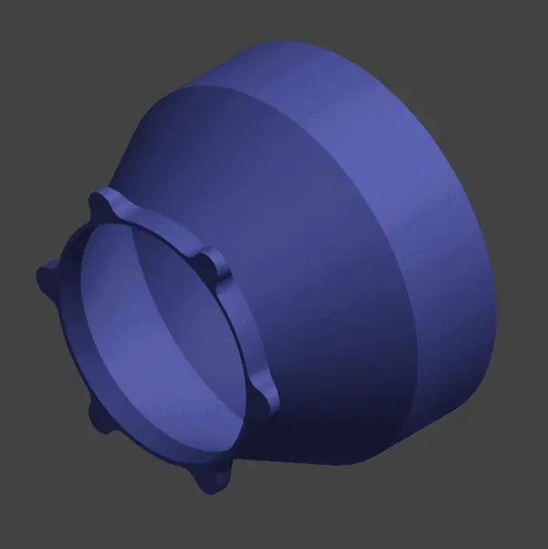 MagDuct Parametric Duct Reducer or Expander (Fusion and OpenSCAD non-MagDuct adapter also included)